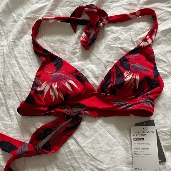 NWT Athleta Aqualuxe Paradaiso Bikini Halter Top - Picture 3 of 6